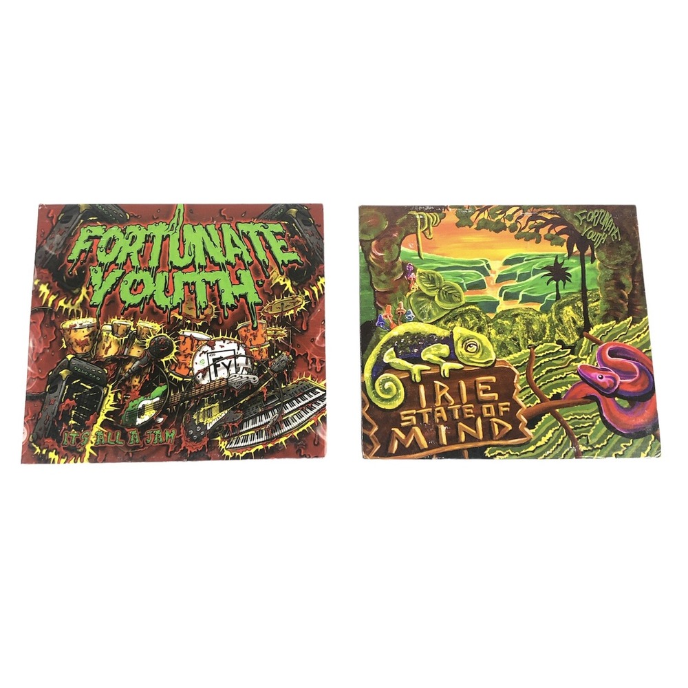 FORTUNATE YOUTH Reggae Rock Irie State Of Mind It's All Jam Music CD's Lot of‎ 2